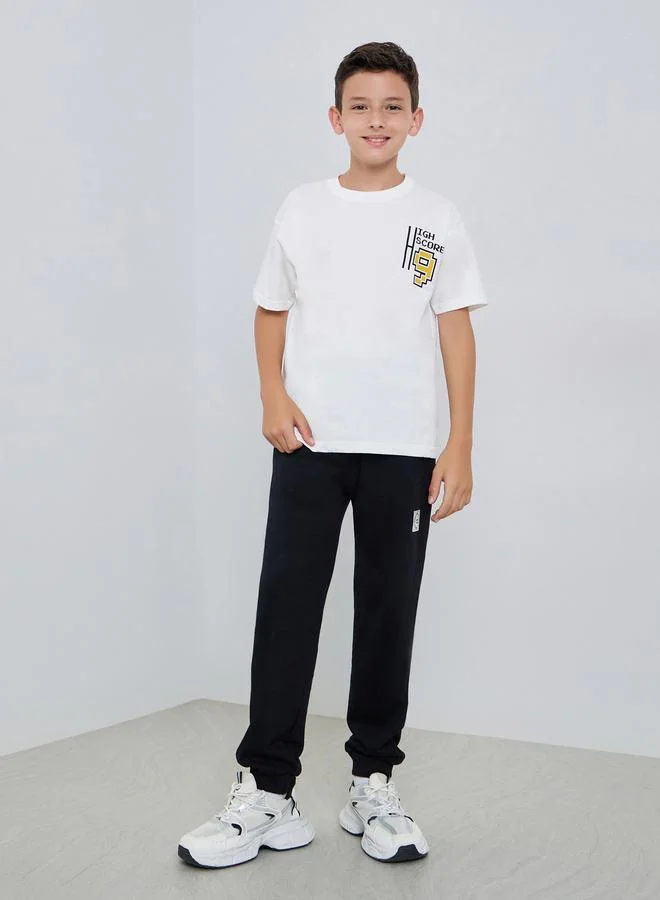 Styli Teen Boys Graphic Print Oversized T-Shirt